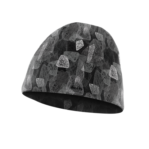 Warm Beanie - Grey Tangles